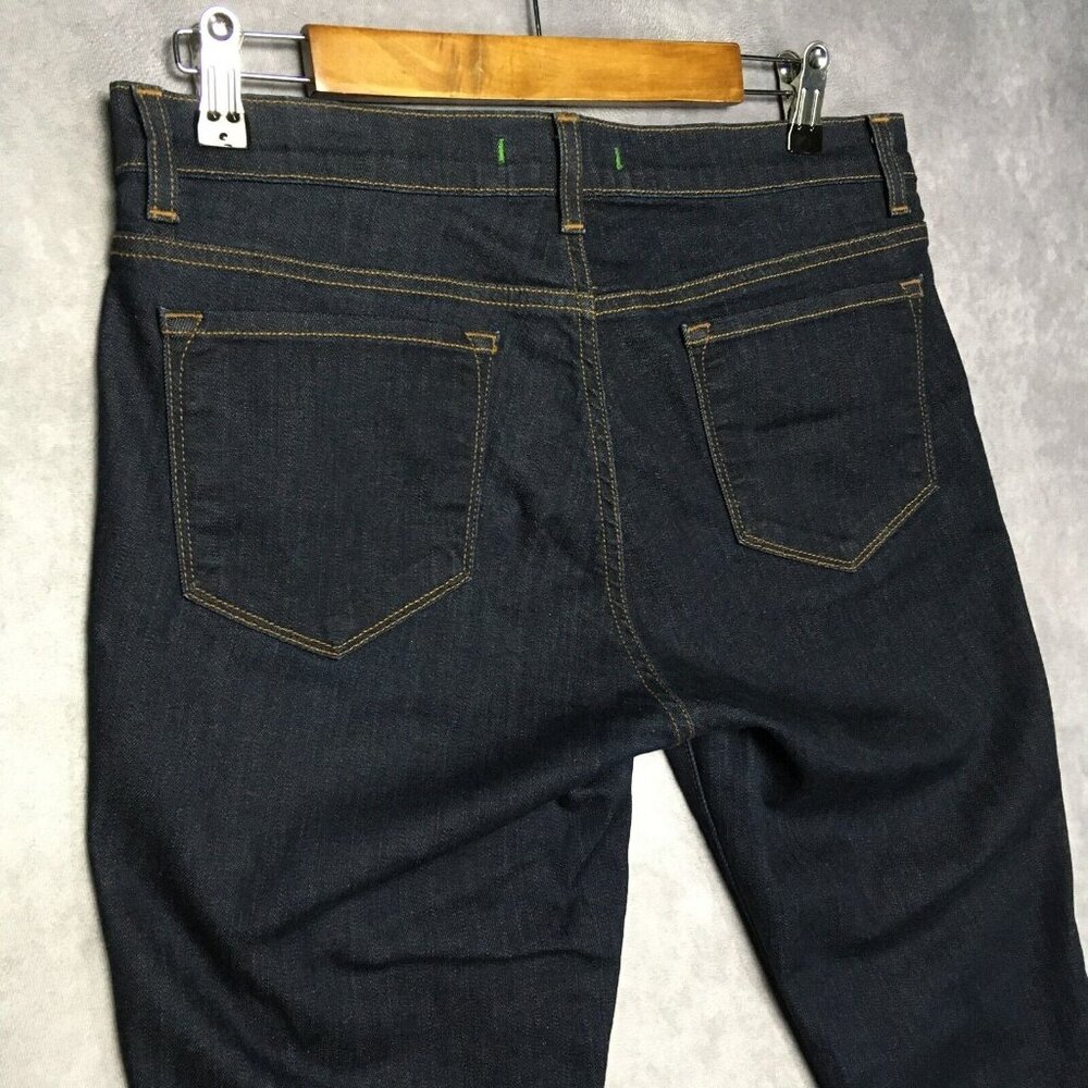 J Brand Womens Skinny Leg Pure Blue Jeans size 31 Dark Wash Stretch Denim Pants - Picture 3 of 15